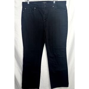 Talbots Women's Size 14 Black Boot Cut Straight Leg Jeans